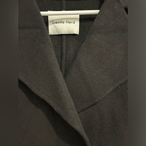 Gentle Herd Black 100% Wool Jacket - Size Small - NWT - Picture 3 of 5
